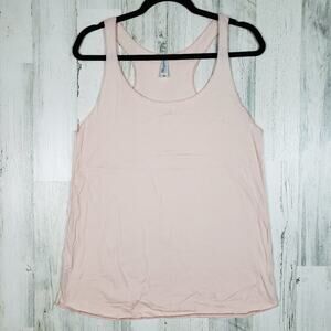 NWOT Over The Limit Apparel Light Pink Racerback Tank Top Women's Size XL